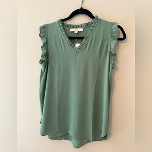 NTW Loft - Sleeveless top with ruffle detail